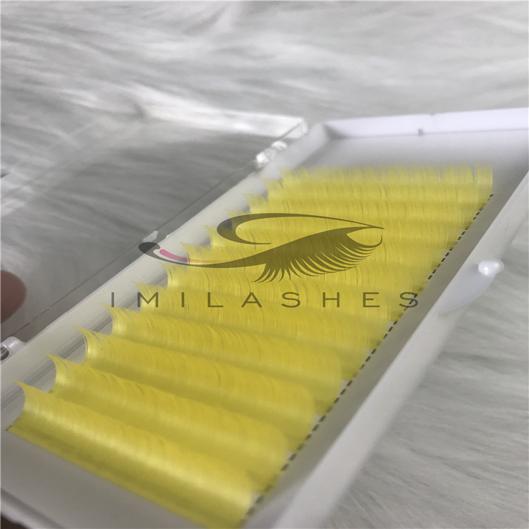 China lash extensions vendor wholesale colored flat lash extensions